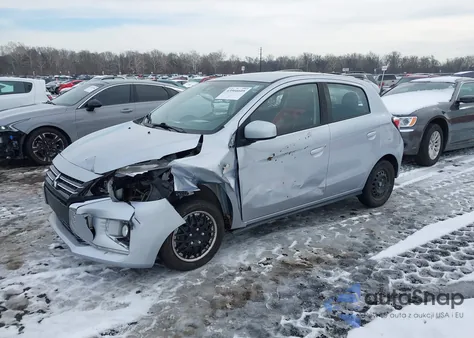 2021 Mitsubishi Mirage Carbonite Edition/Es/Le z USA, uszkodzony, nr VIN ML32AUHJ2MH011523